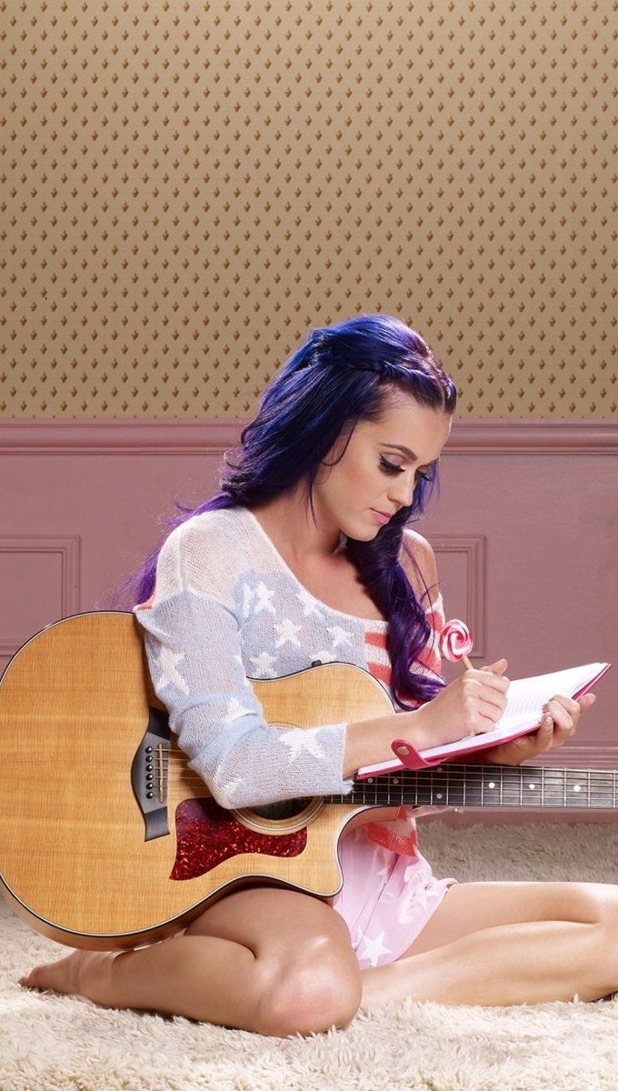 Katy Perry escribiendo Fondo de pantalla Full HD ID:1039