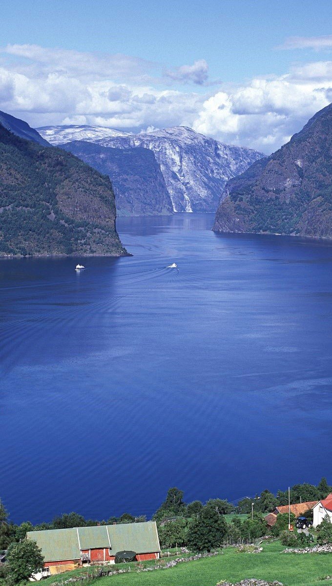 Aurlandsfjord en Noruega Fondo de pantalla 4k Ultra HD ID:1901