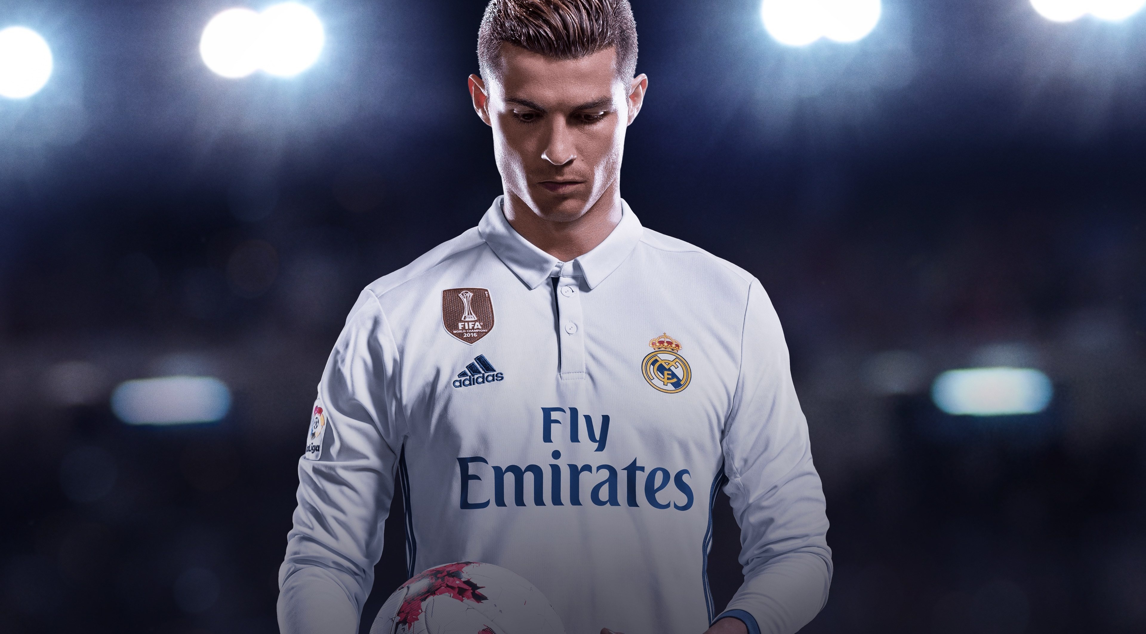 Cristiano Ronaldo CR7 - Real Madrid Portada juego FIFA 2018 Fondo de  pantalla 4k Ultra HD ID:2968