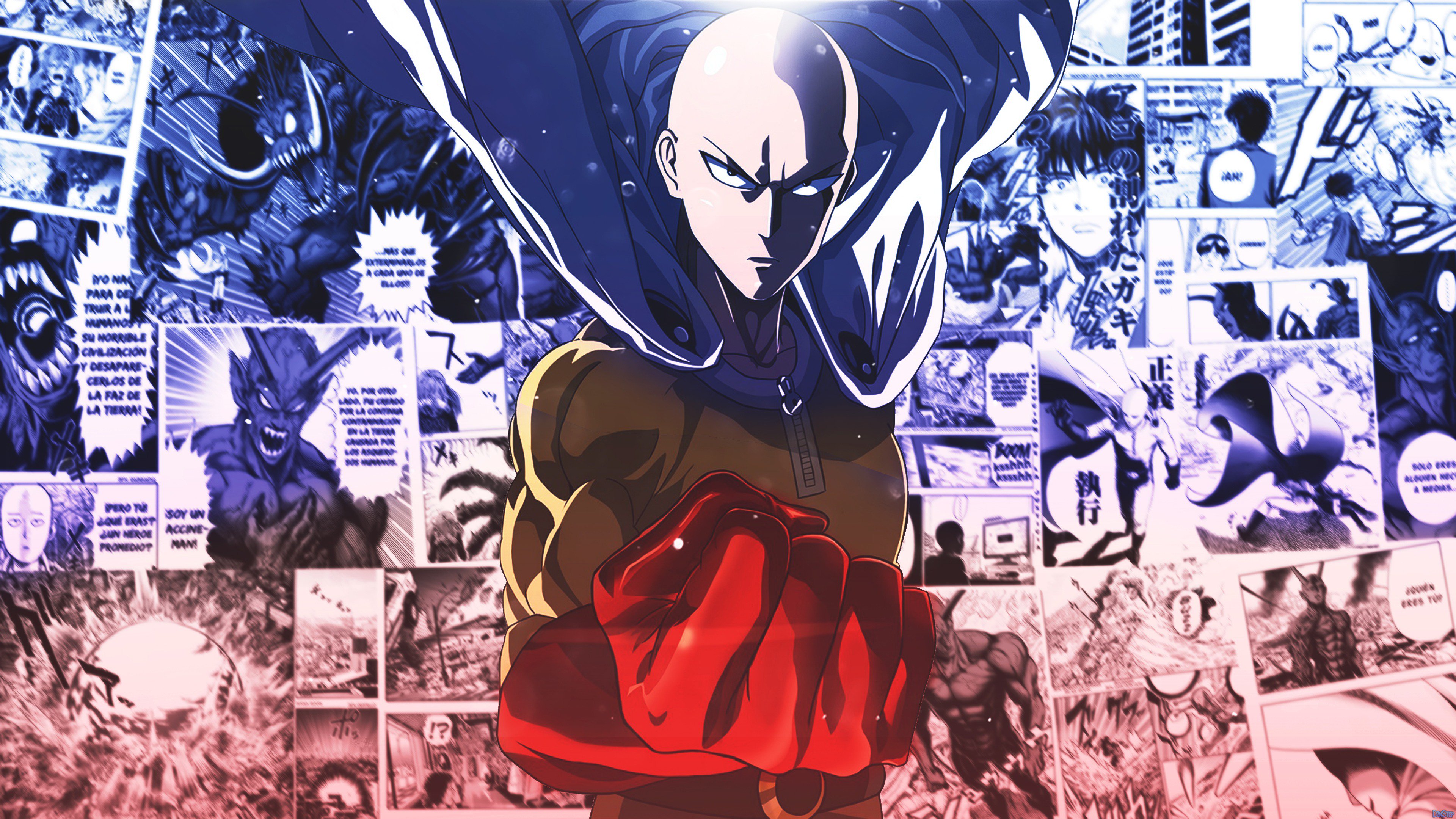 Saitama One Punch Man Anime Fondo de pantalla 4k Ultra HD ID:3218
