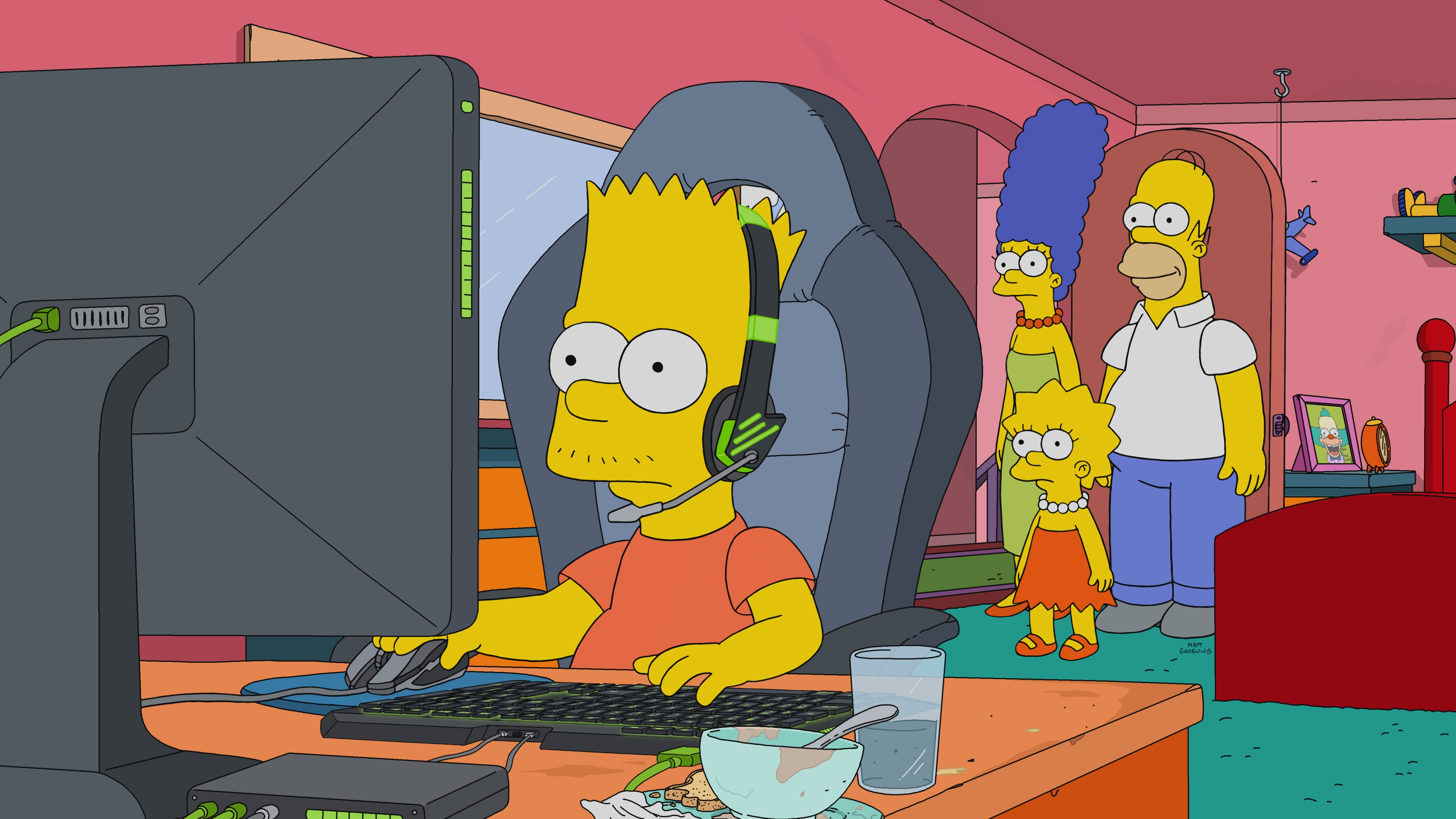 Bart Simpson eSports Gaming Fondo de pantalla 4k Ultra HD ID:3460