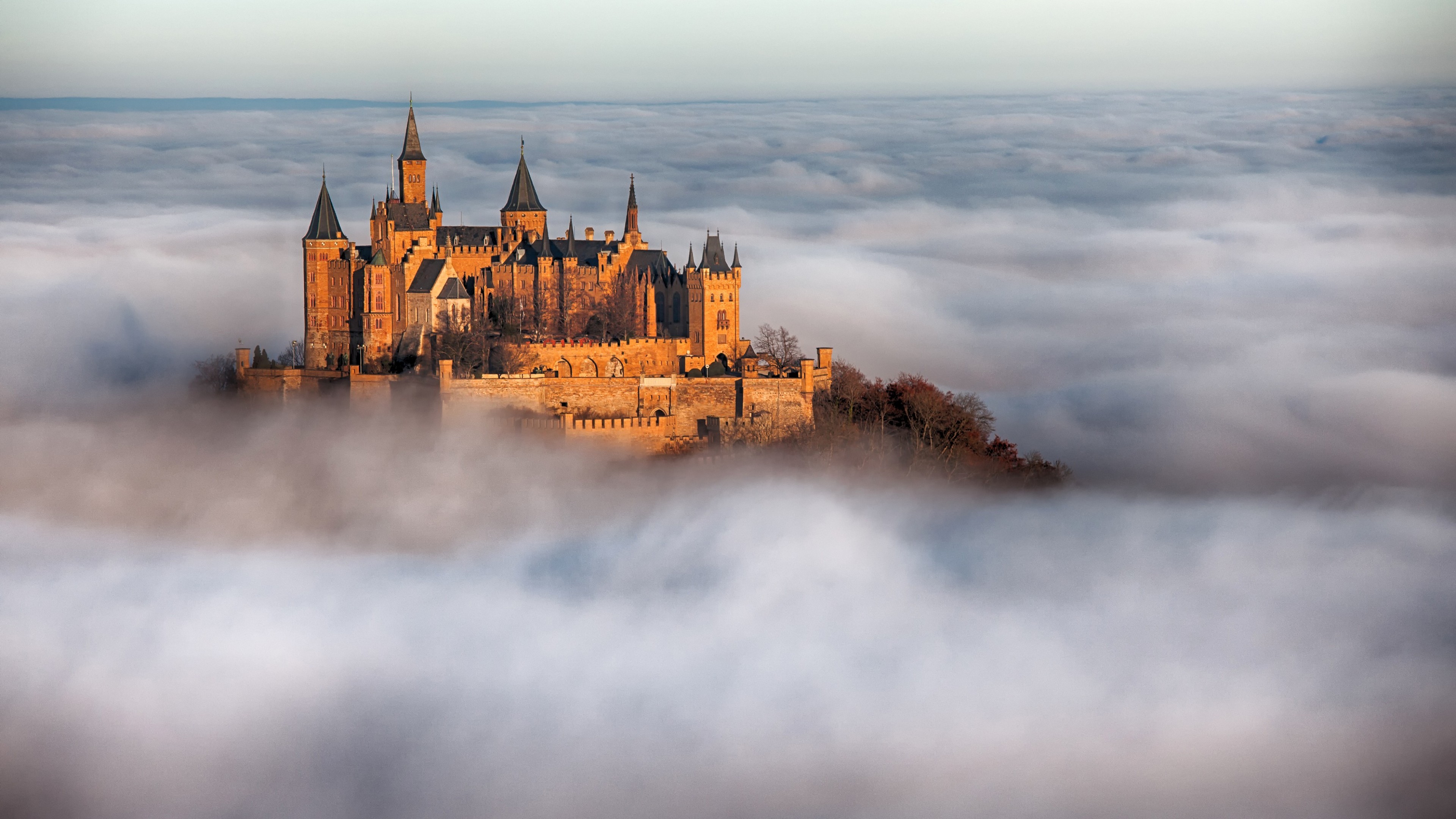 Castillo Hohenzollern en Alemania Fondo de pantalla 4k Ultra HD ID:3789