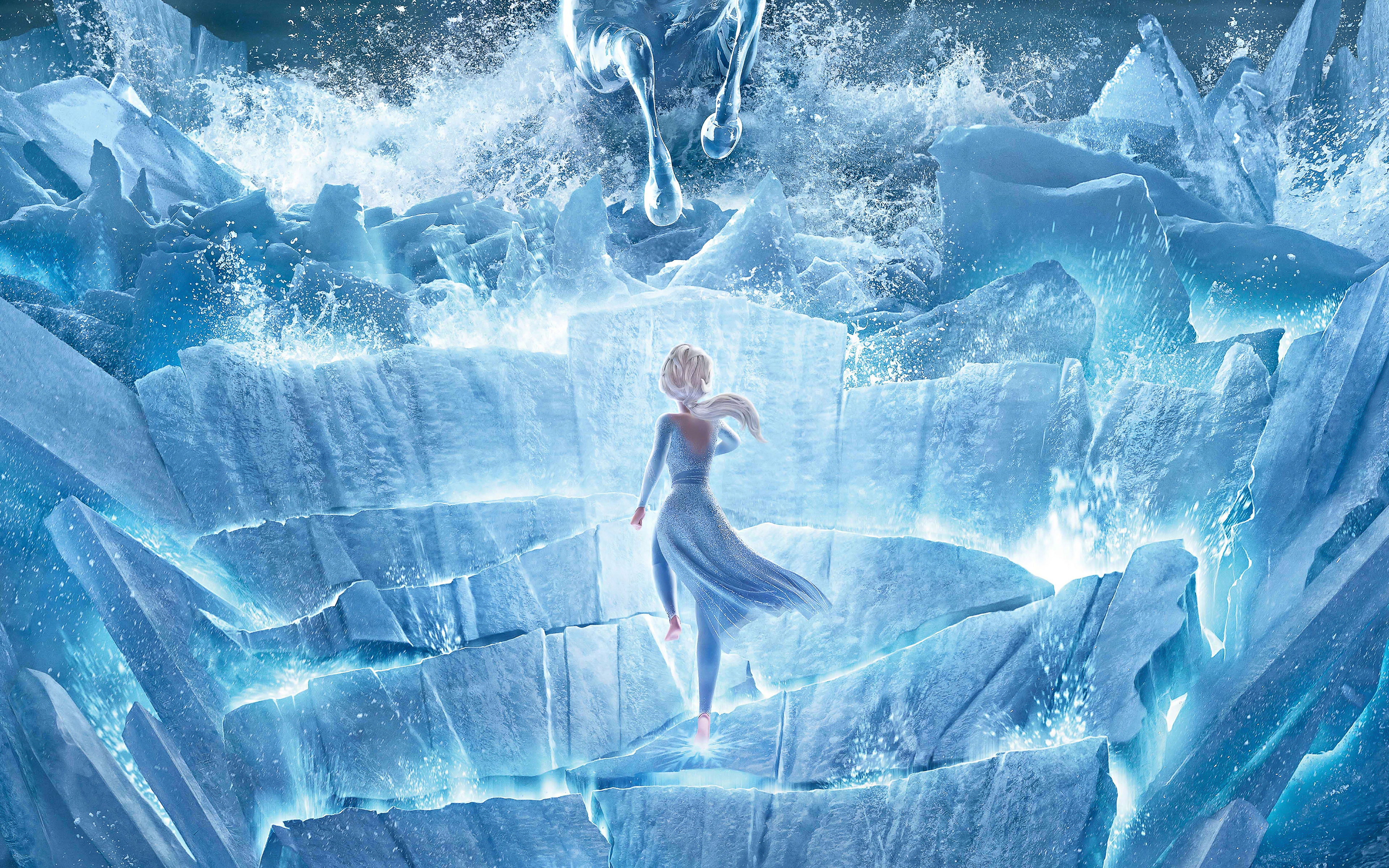 Humanista tubo respirador Torneado Elsa en castillo de hielo Fondo de pantalla 4k Ultra HD ID:4434