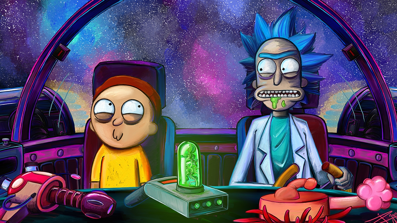 Rick and Morty en nave Fondo de pantalla 4k Ultra HD ID:4518