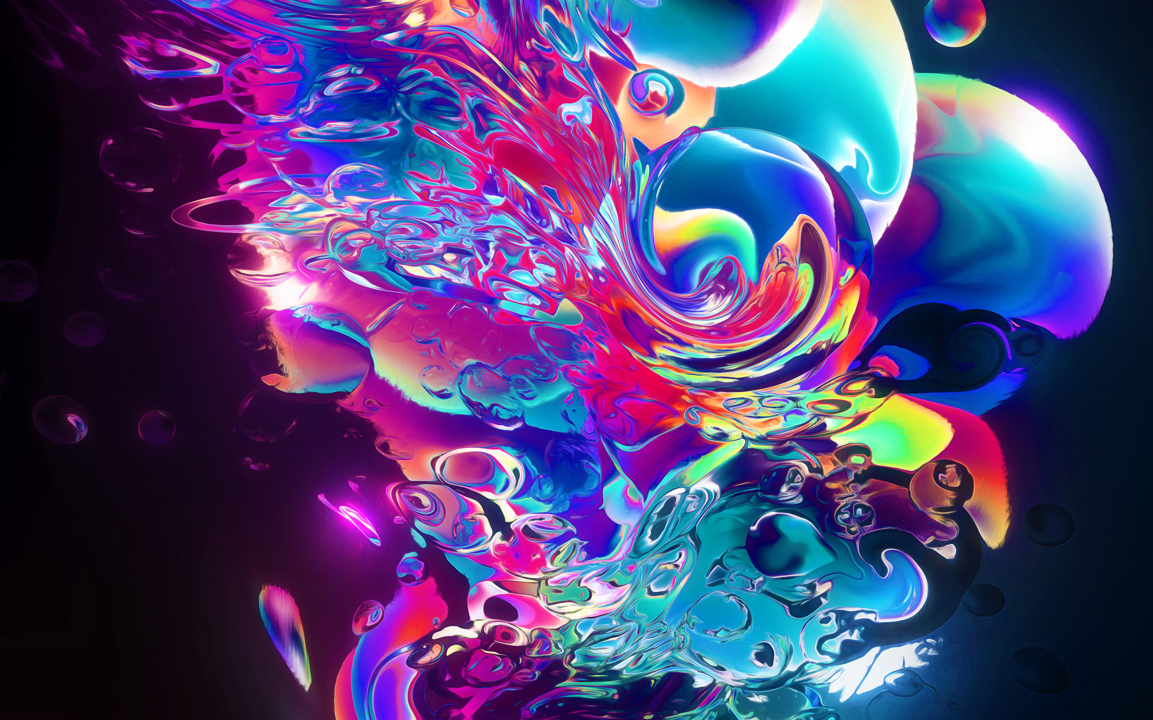 Liquido de color abstracto Fondo de pantalla 4k Ultra HD ID:4718