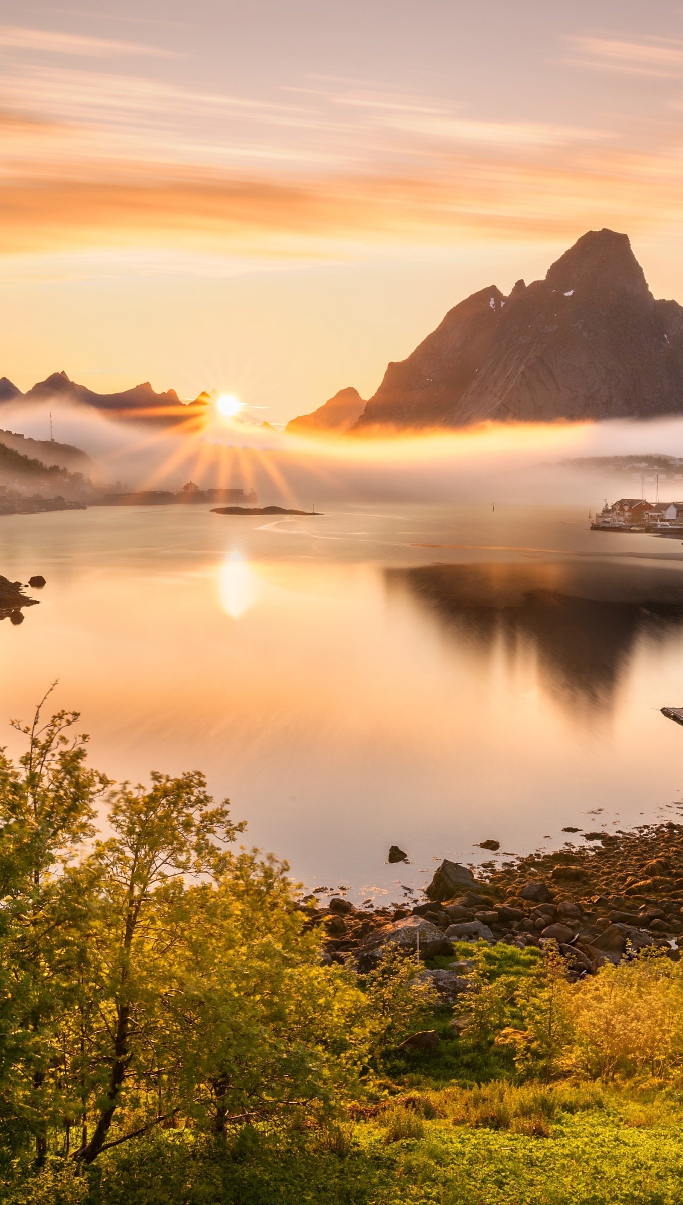 Paisaje en Noruega atardecer en las montañas Fondo de pantalla 4k Ultra HD  ID:4804