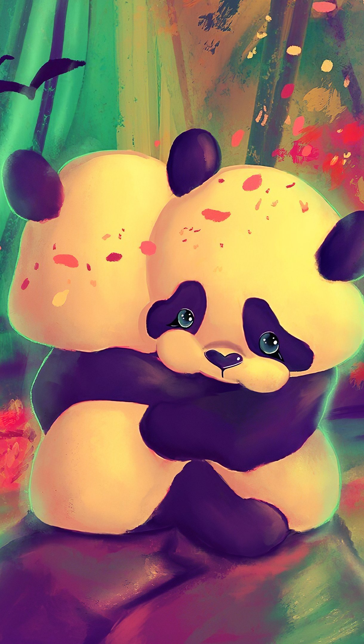 Pandas abrazados Fondo de pantalla 4k Ultra HD ID:5312