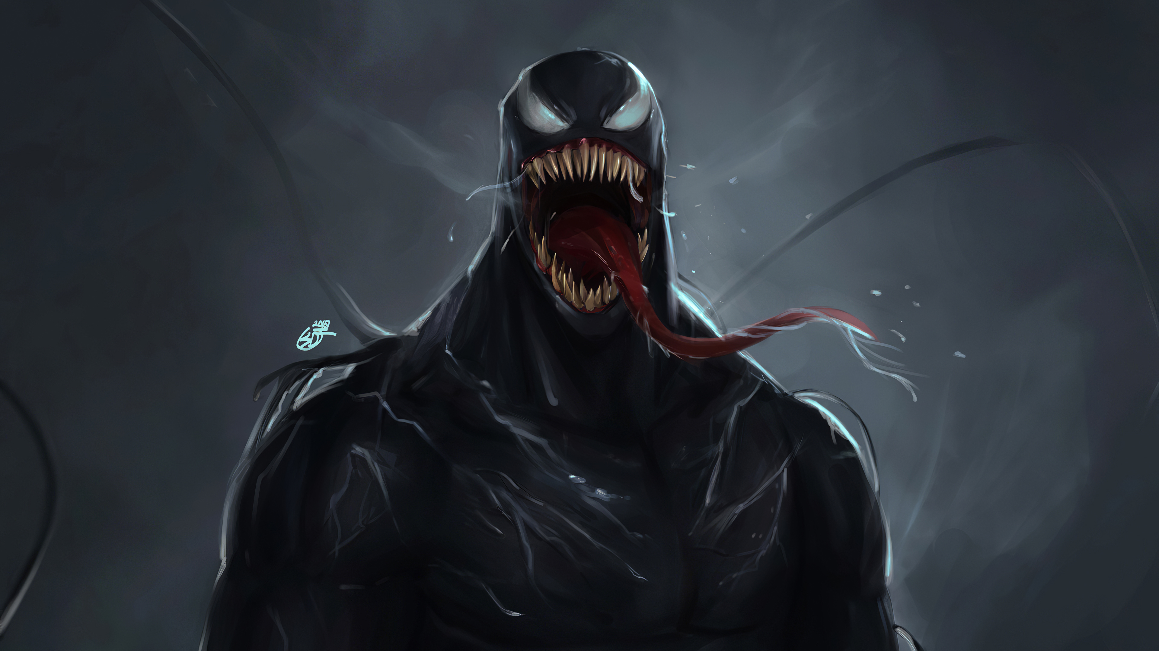 Venom Ilustración Fondo de pantalla 4k Ultra HD ID:5324