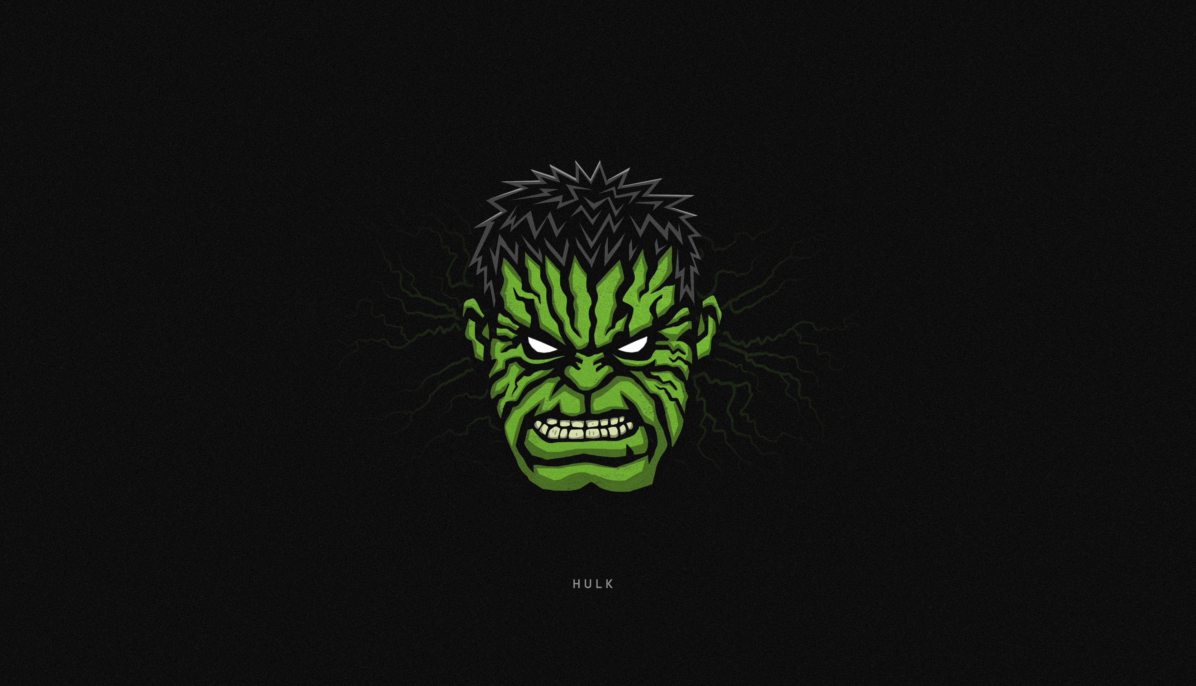 Hulk Superhero Minimalist Wallpaper 4k Ultra HD ID:10418