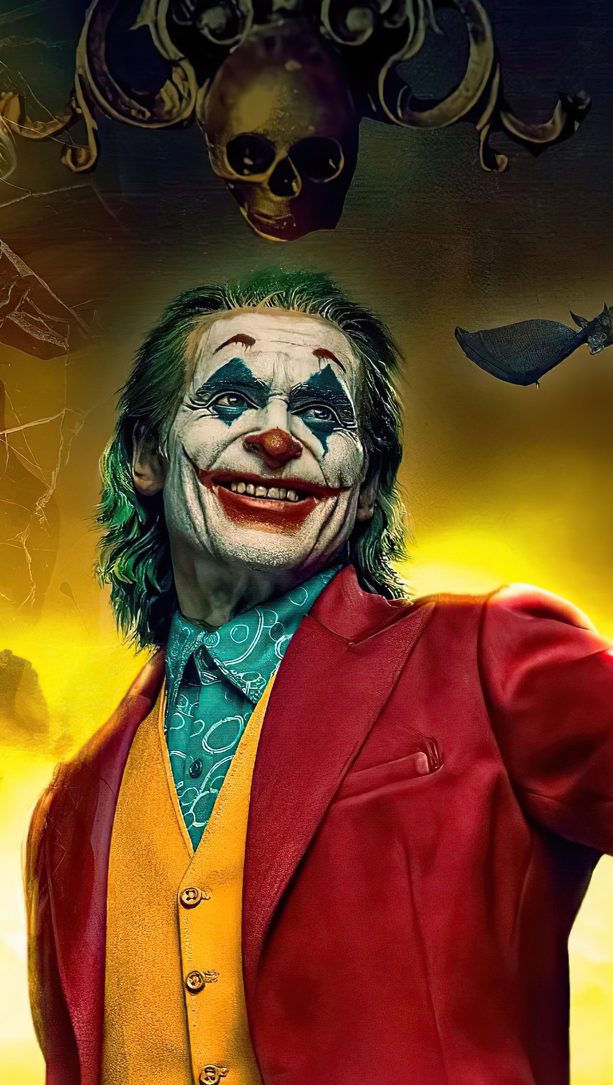 The Joker Joaquin Phoenix Illustration Wallpaper 4k Ultra HD