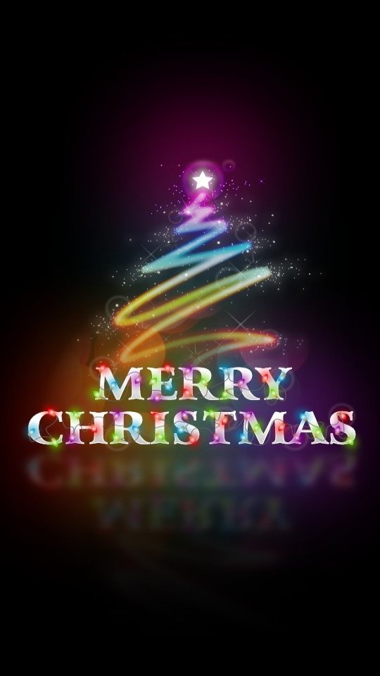 Christmas tree with lights Wallpaper HD ID:243