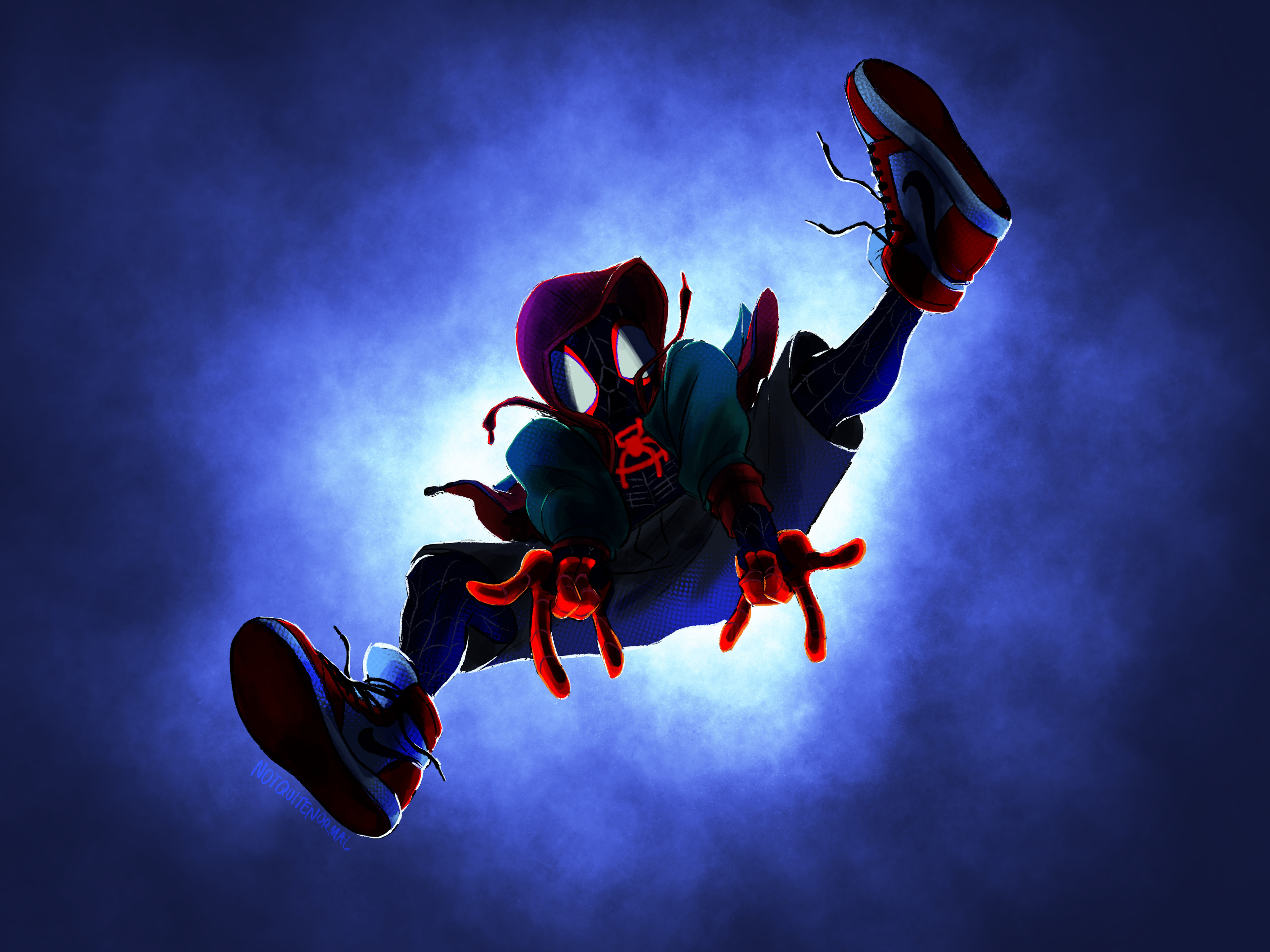 Miles Morales in Spider-Man Into the Spider-Verse Wallpaper 4k Ultra HD  ID:3483