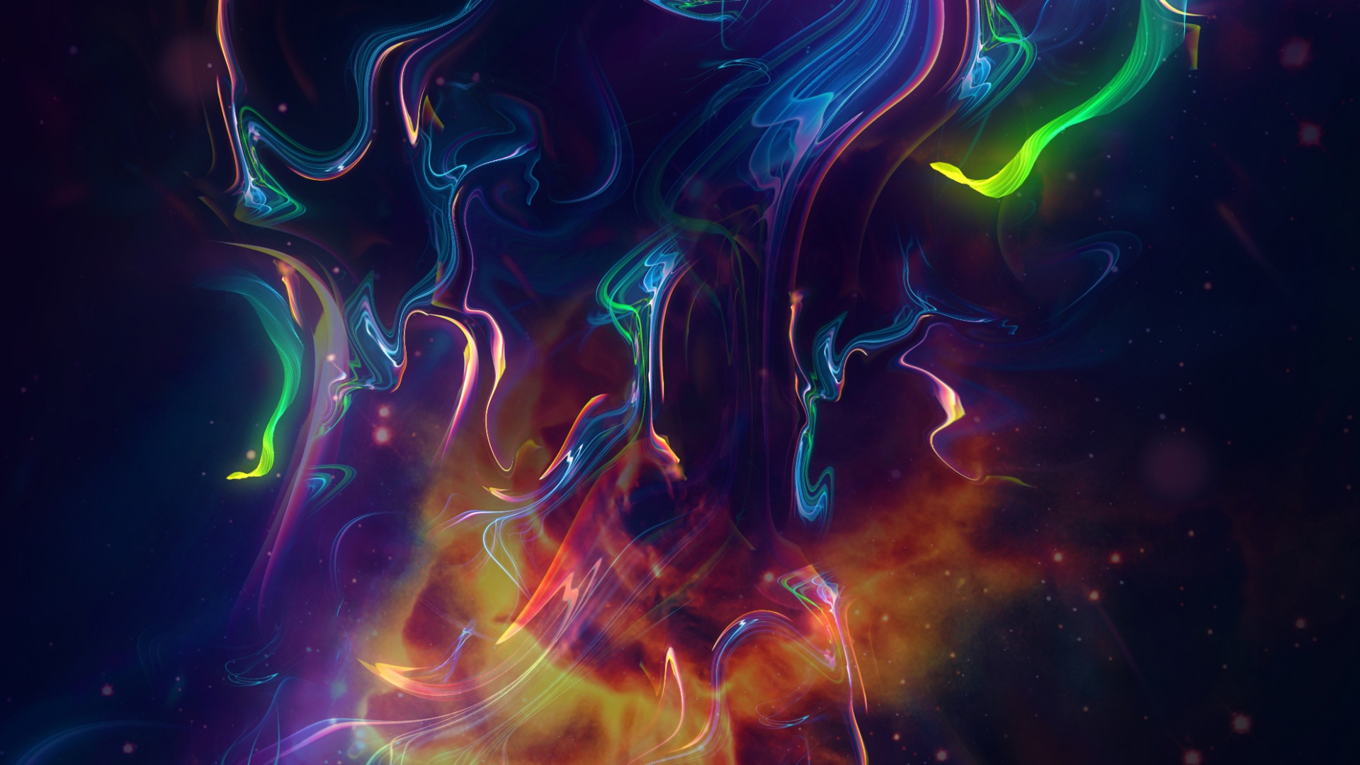 Visual Efect fire abstract Wallpaper 4k