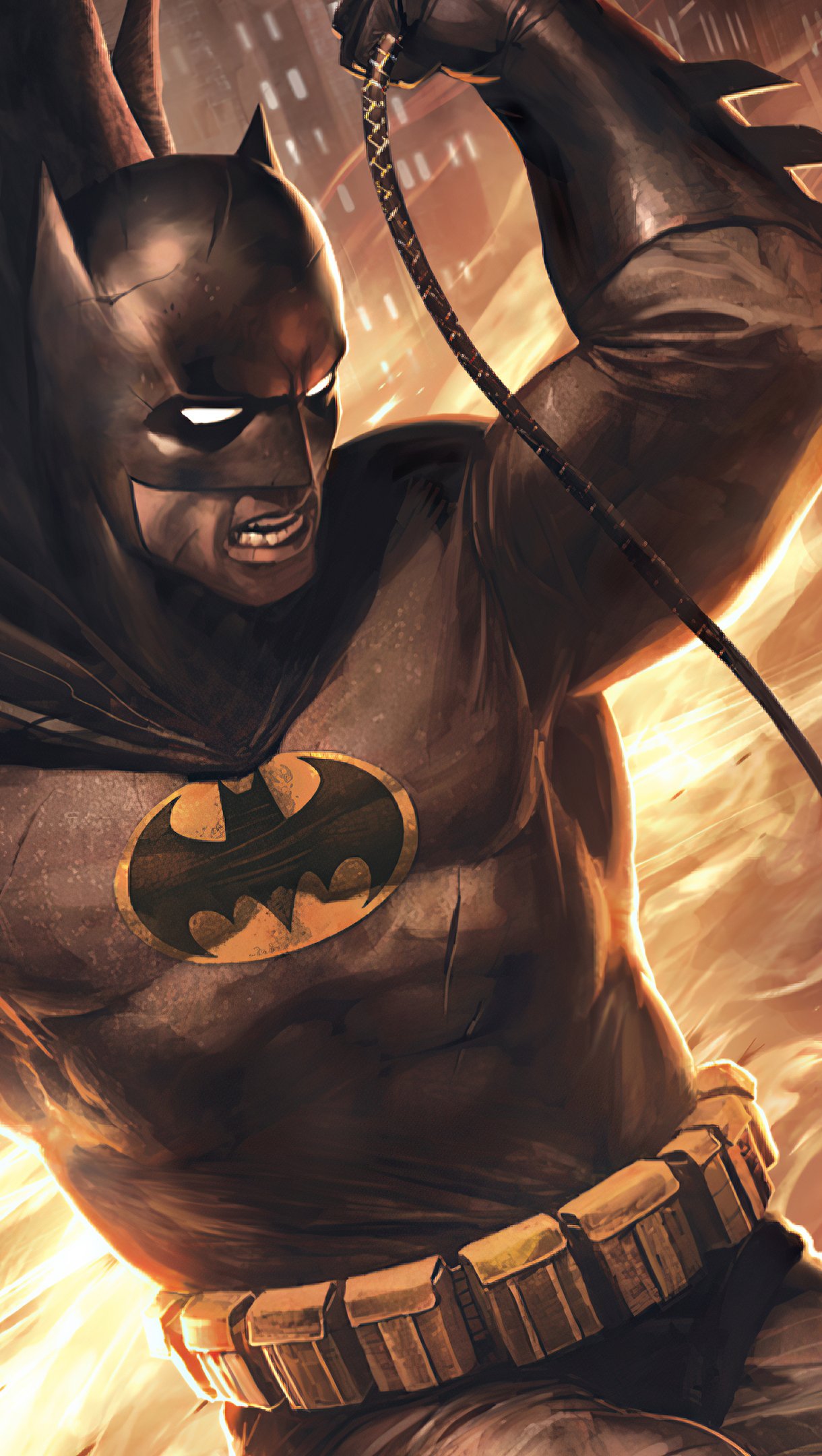 Batman The Dark Knight Returns in City Wallpaper 4k Ultra HD ID:6008