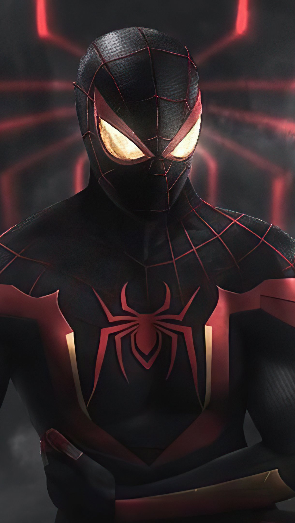 Spiderman with black and red suit Wallpaper 4k Ultra HD ID:6074