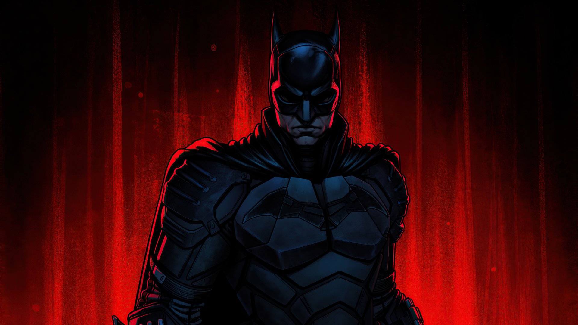 The Batman with red background Wallpaper 4k Ultra HD ID:6426