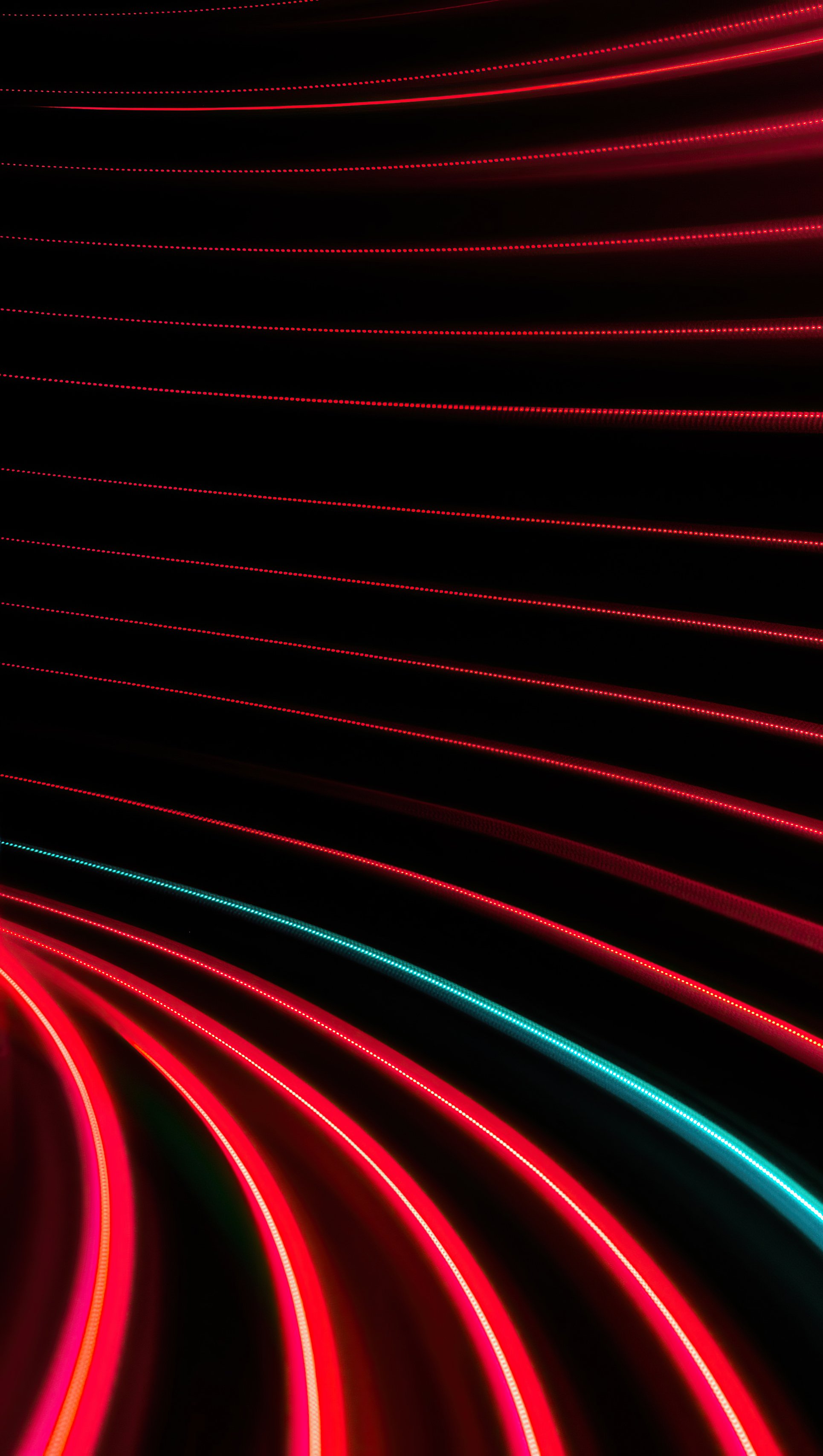 Swirl of red and black lines Wallpaper 5k Ultra HD ID:7408