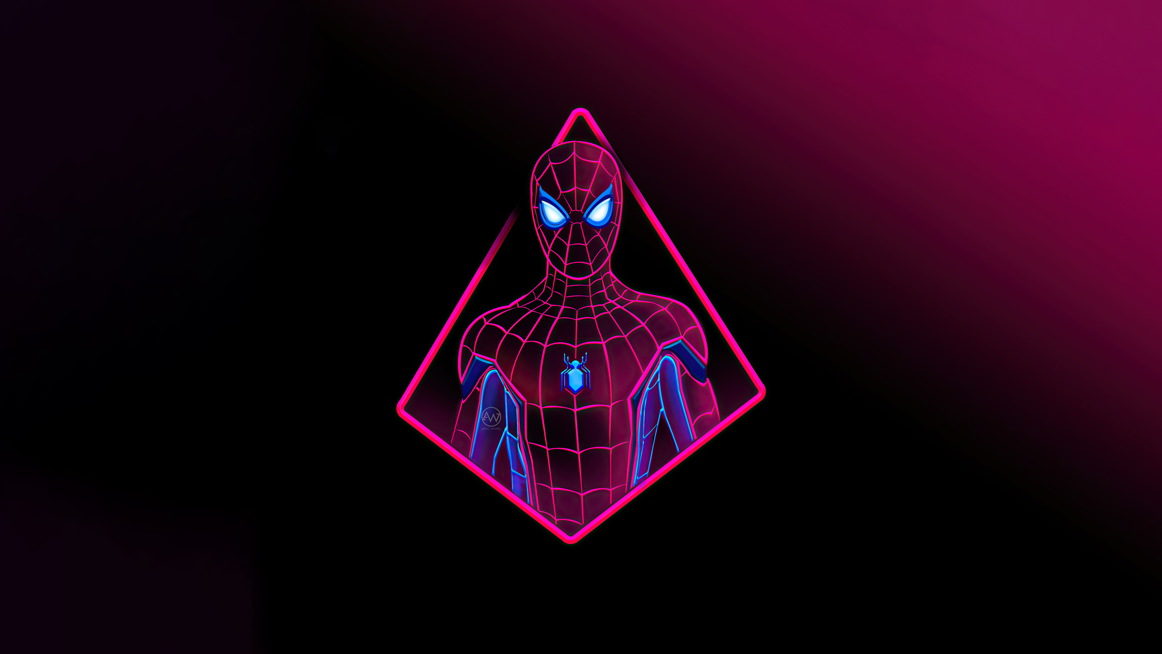 Spider Man Neon Wallpaper 4k Ultra HD ID:8163