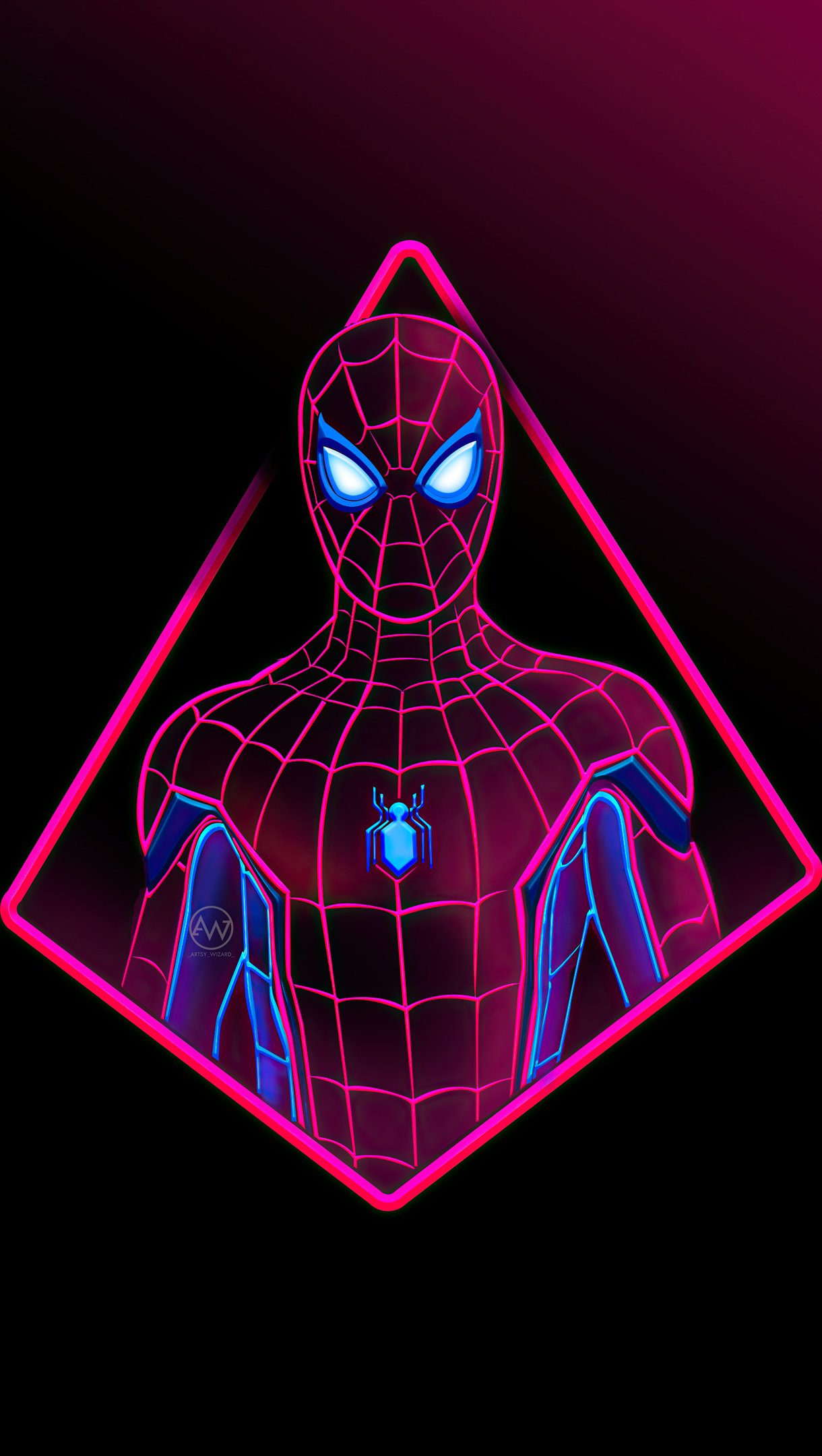 Spider Man Neon Wallpaper 4k Ultra HD ID:8163