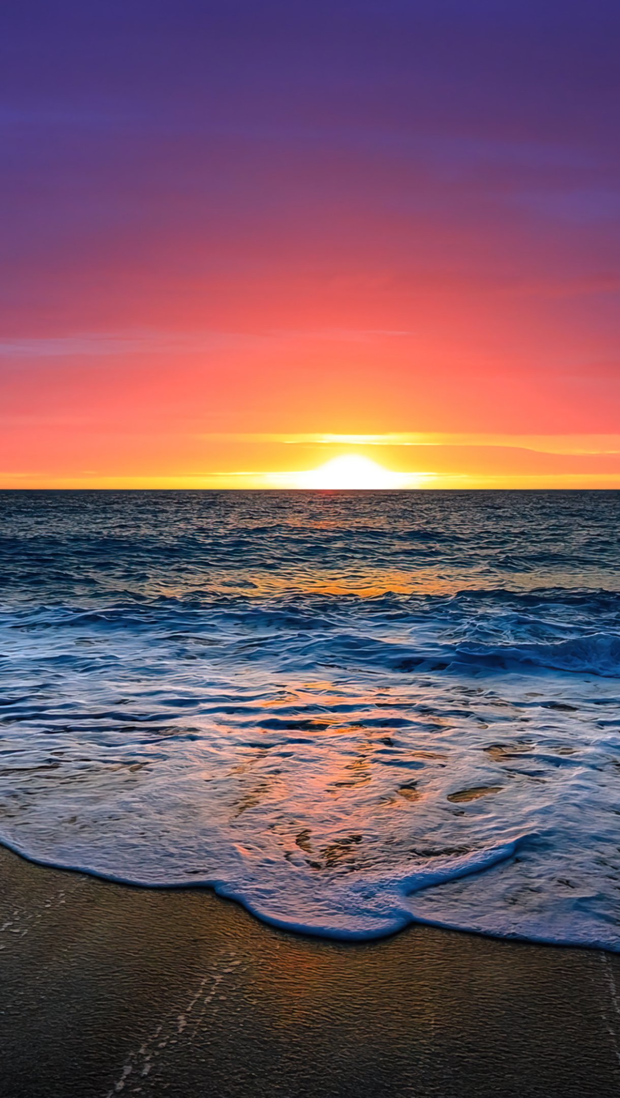 Beautiful sunset at the beach Wallpaper 4k Ultra HD ID:8459