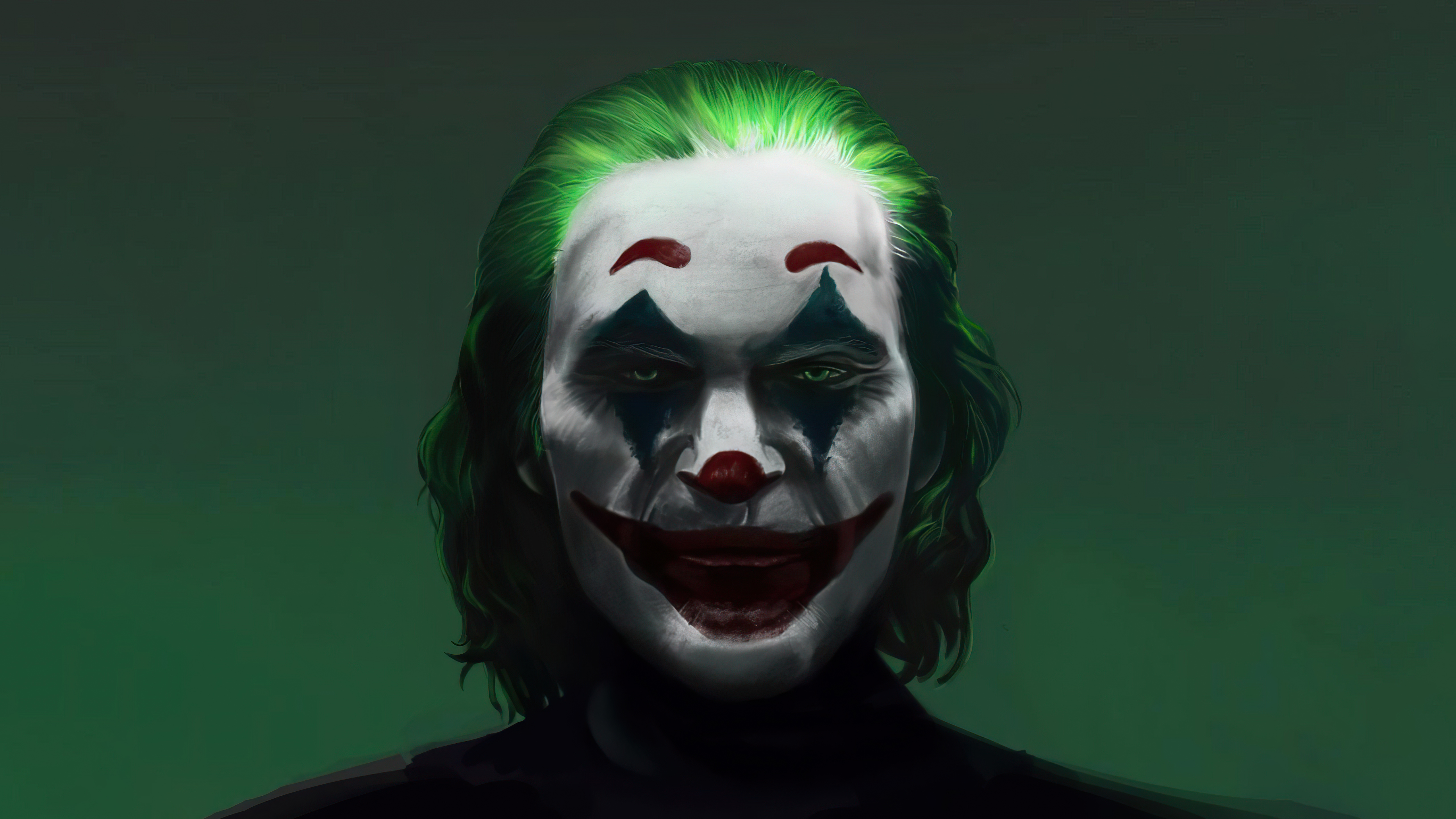 Joker's face in the shadows Wallpaper 5k Ultra HD ID:9225