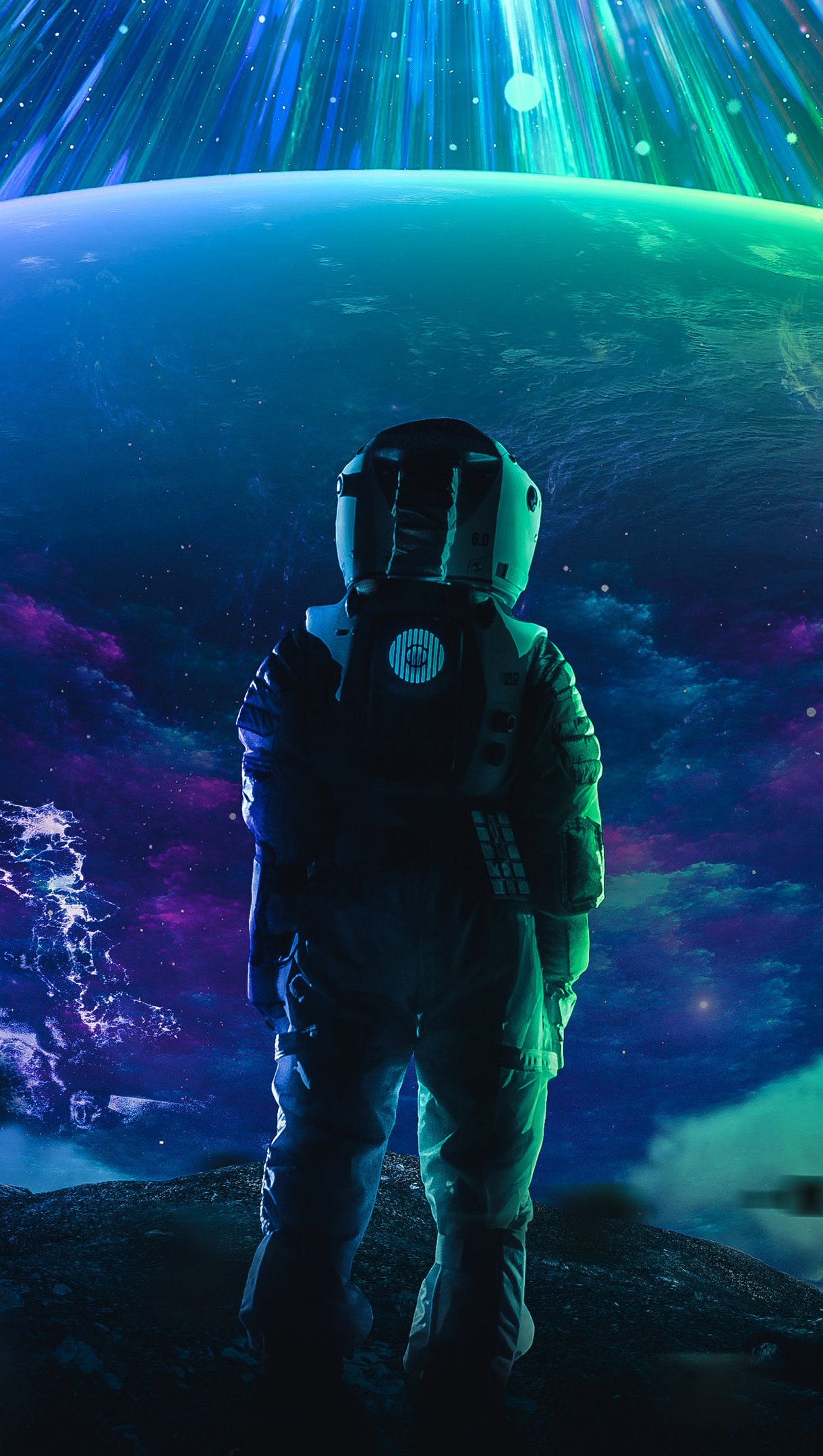 Astronaut looking at the sky Wallpaper 4k Ultra HD ID:9885