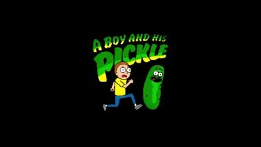 Morty with pickle Wallpaper