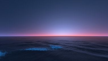 Sunset in the ocean Wallpaper