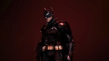 The Batman suit Robert Pattinson Wallpaper