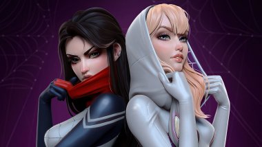 Marvel Silk y Spider Gwen Fondo de pantalla