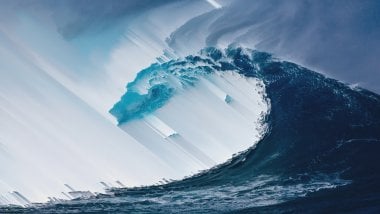 Wave in the ocean Digital Art Wallpaper