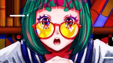 Surprised anime girl Wallpaper