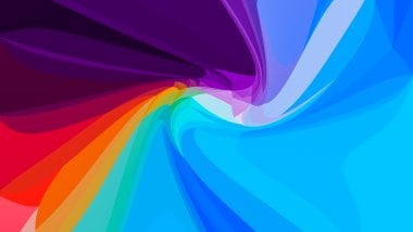 Colors blending in swirl Wallpaper