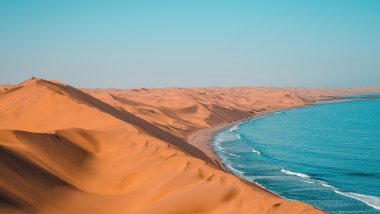 Playa y desierto Fondo de pantalla