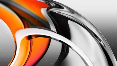 Transparent and orange glass Abstract Wallpaper