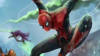 Spider Man y Mysterio Fondo de pantalla