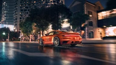 Porsche por la noche Fondo de pantalla