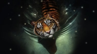 Tigre Arte Digital Fondo de pantalla