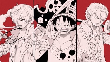 One Piece Red Luffy Zoro Sanji Fondo de pantalla