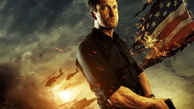 Gerard Butler in Attack on the White House Wallpaper