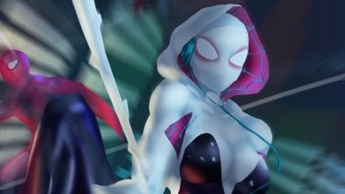 Spider Gwen Marvel Art Fondo de pantalla