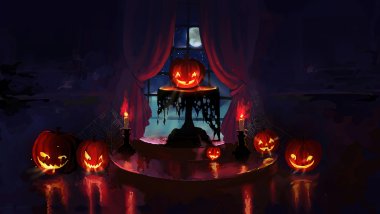 Calabazas de Halloween Fondo de pantalla