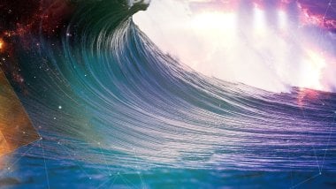 Colored waves Wallpaper