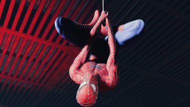 Spider Man de cabeza Fondo de pantalla