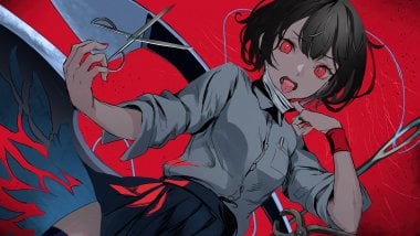Anime girl red eyes Wallpaper