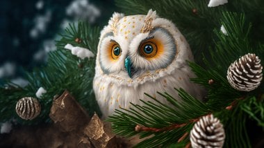 Owl Digital Art Wallpaper