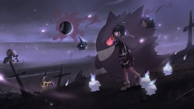 Allister y Gengar from Pokemon Sword and Shield Wallpaper
