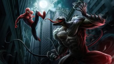 Venom contra El hombre araña Fondo de pantalla