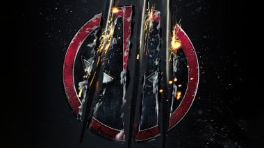 Wolverine claws over Deadpool Wallpaper