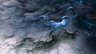 Nubes abstractas cel-shading cómic Fondo de pantalla